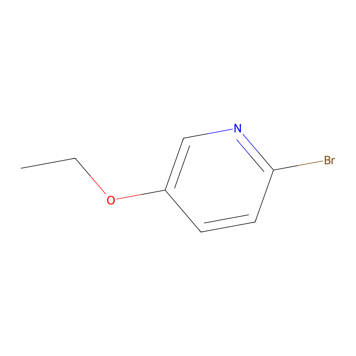 2-Bromo-5-ethoxypyridine molecular structure, CAS 42834-01-5