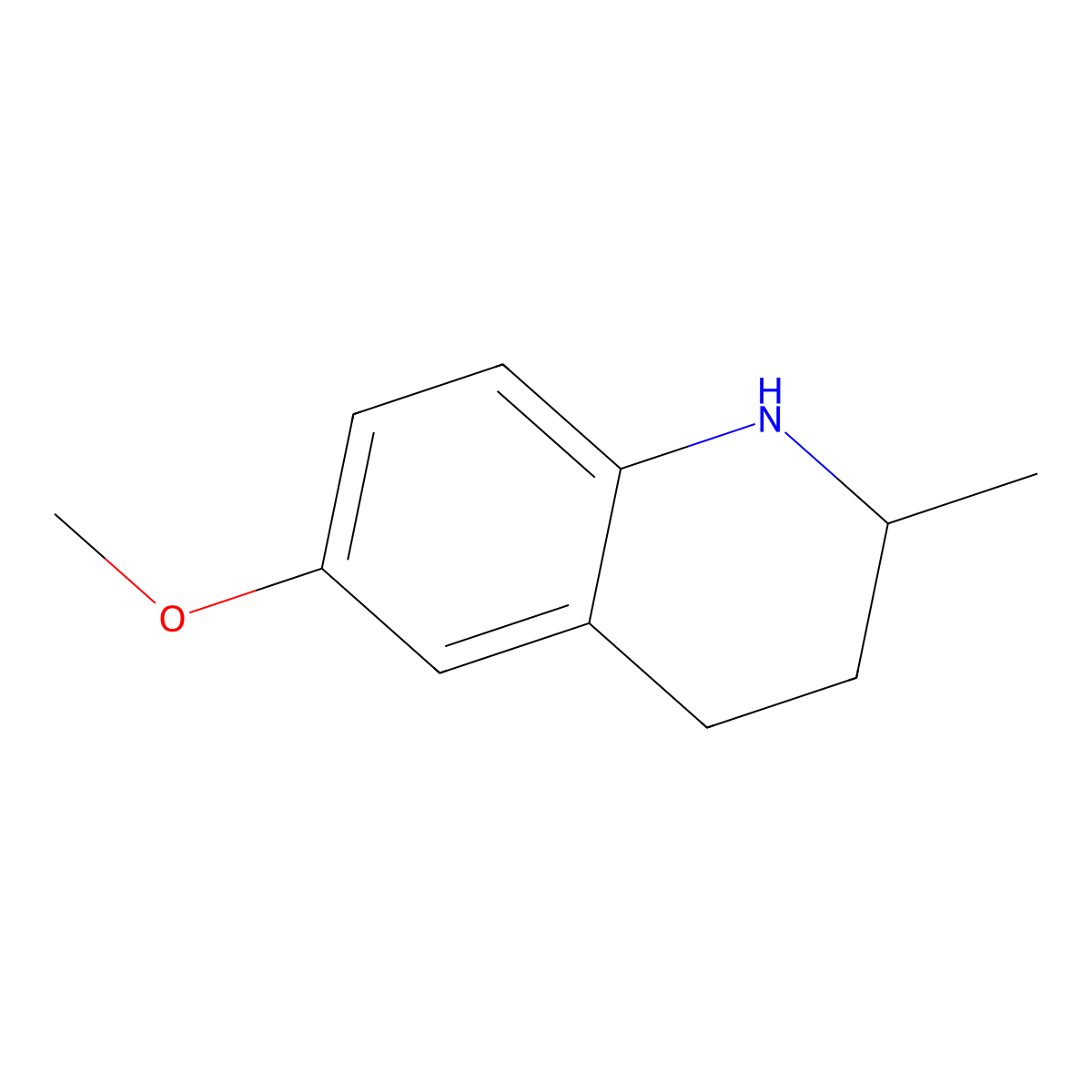 6-Methoxy-2-methyl-1,2,3,4-tetrahydroquinoline molecular structure, CAS 42835-96-1