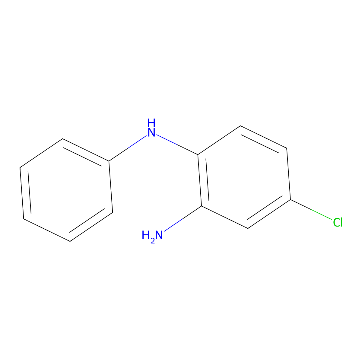 4-chloro-N1-phenylbenzene-1,2-diamine molecular structure, CAS 42837-74-1