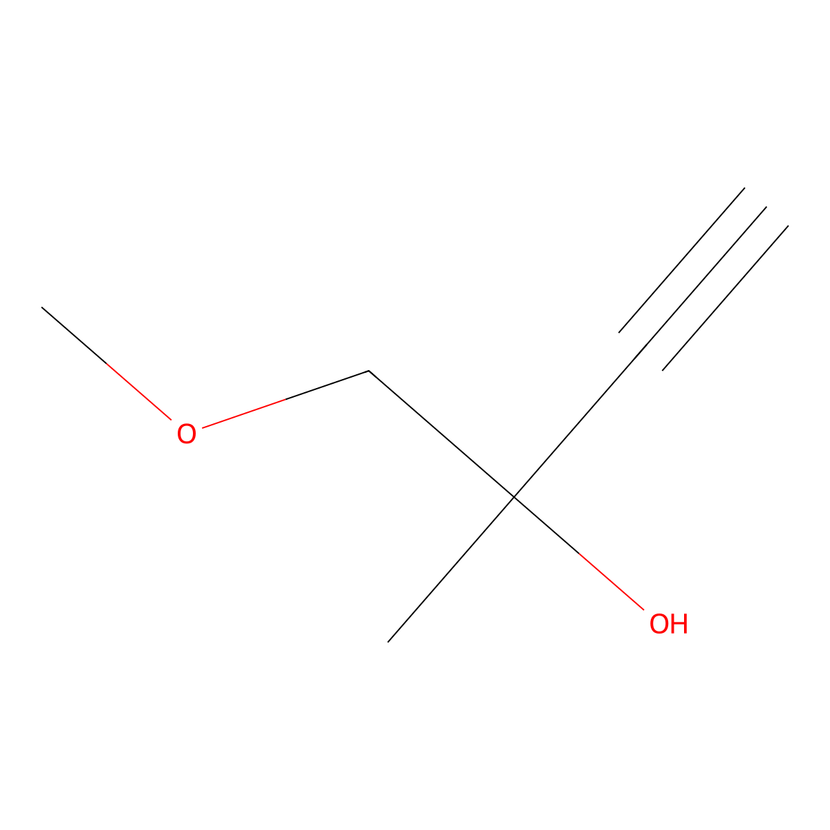 1-Methoxy-2-methylbut-3-yn-2-ol molecular structure, CAS 42841-64-5