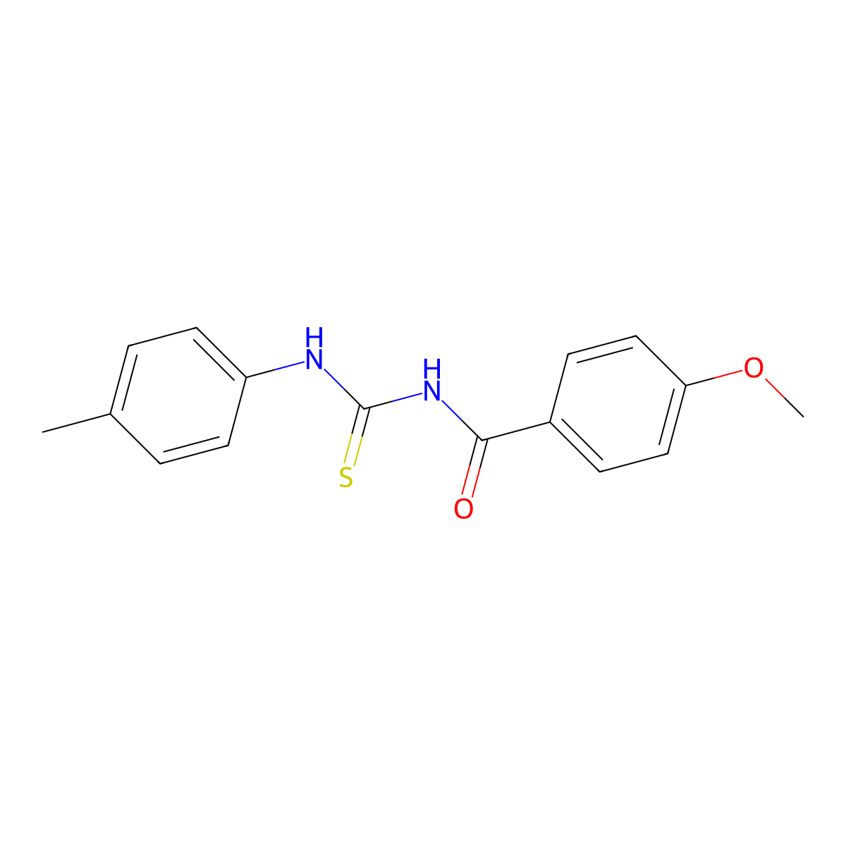4-methoxy-N-[(4-methylphenyl)carbamothioyl]benzamide molecular structure, CAS 428448-12-8