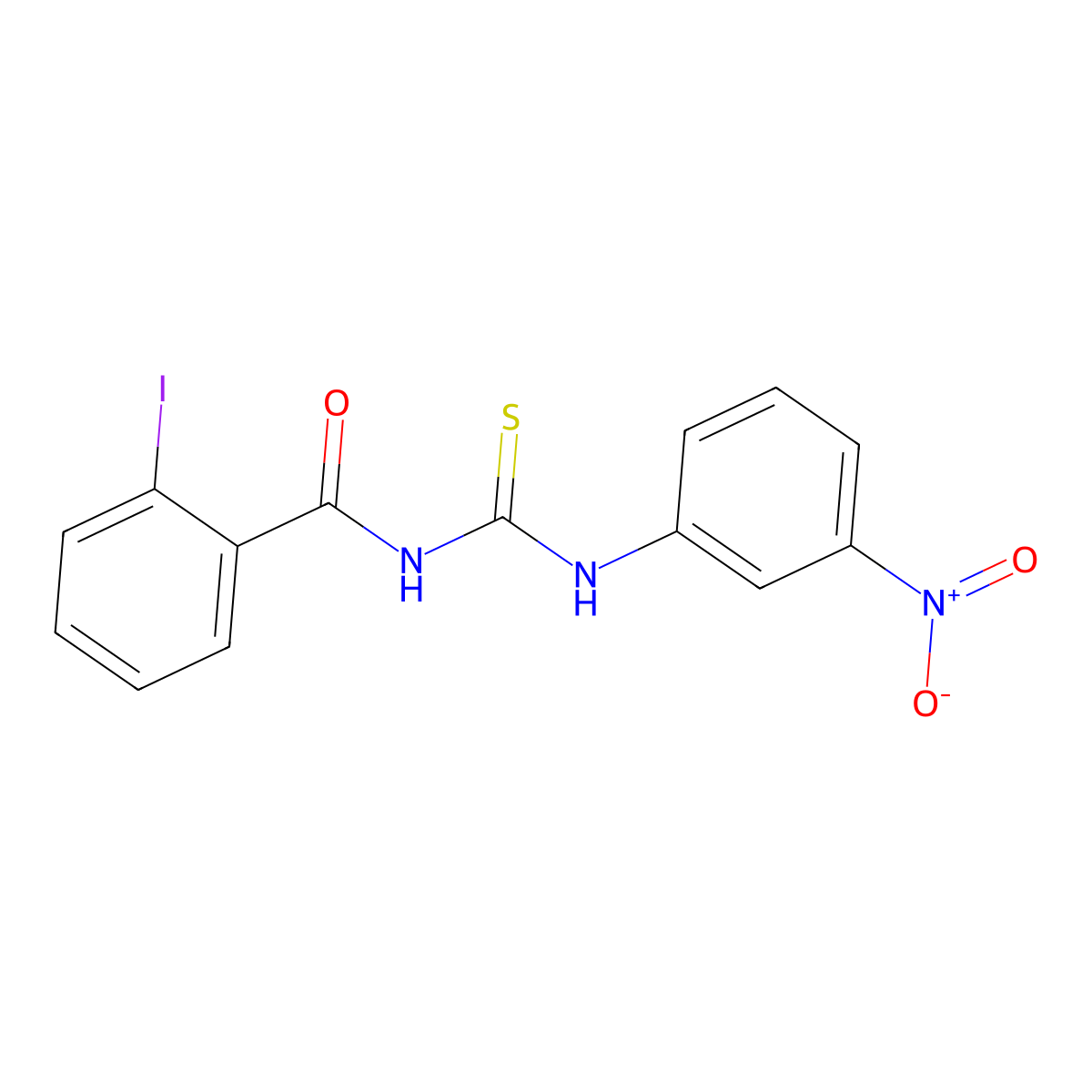 2-iodo-N-[(3-nitrophenyl)carbamothioyl]benzamide molecular structure, CAS 428450-18-4