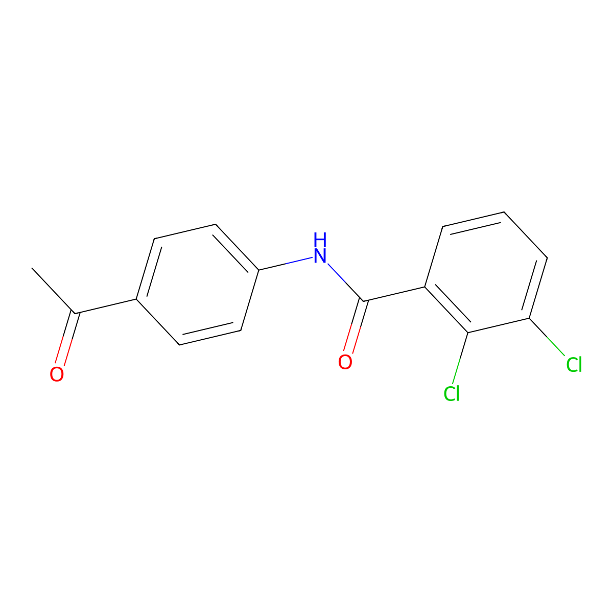 N-(4-acetylphenyl)-2,3-dichlorobenzamide molecular structure, CAS 428450-23-1