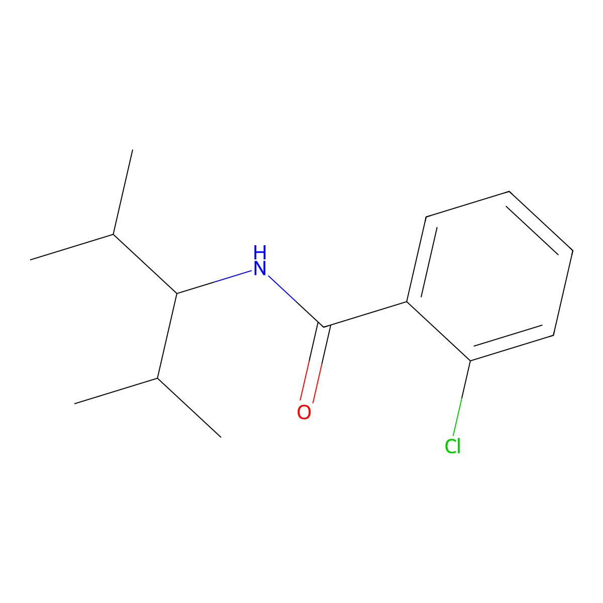 2-chloro-N-(2,4-dimethylpentan-3-yl)benzamide molecular structure, CAS 428455-56-5
