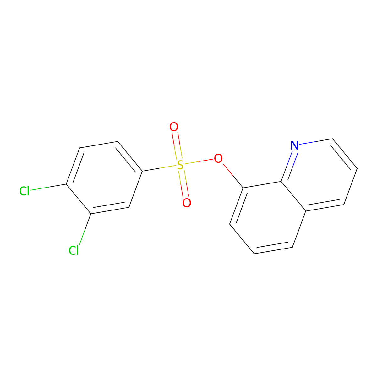 8-Quinolyl 3,4-dichlorobenzenesulfonate molecular structure, CAS 428455-68-9
