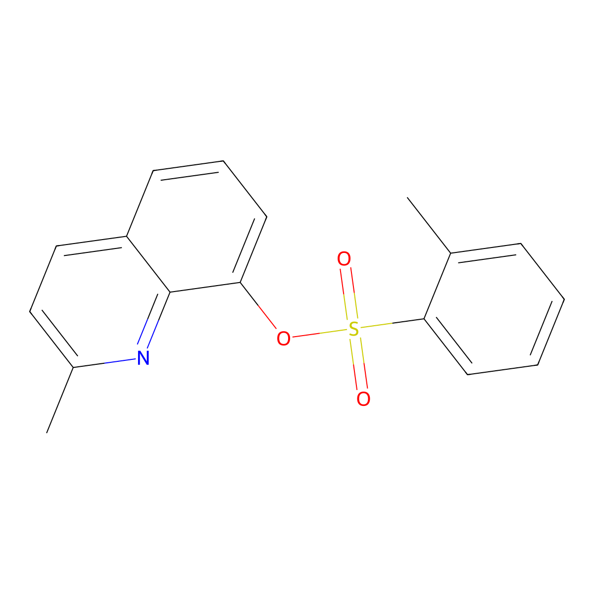 2-Methyl-8-quinolyl 2-methylbenzenesulfonate molecular structure, CAS 428457-49-2