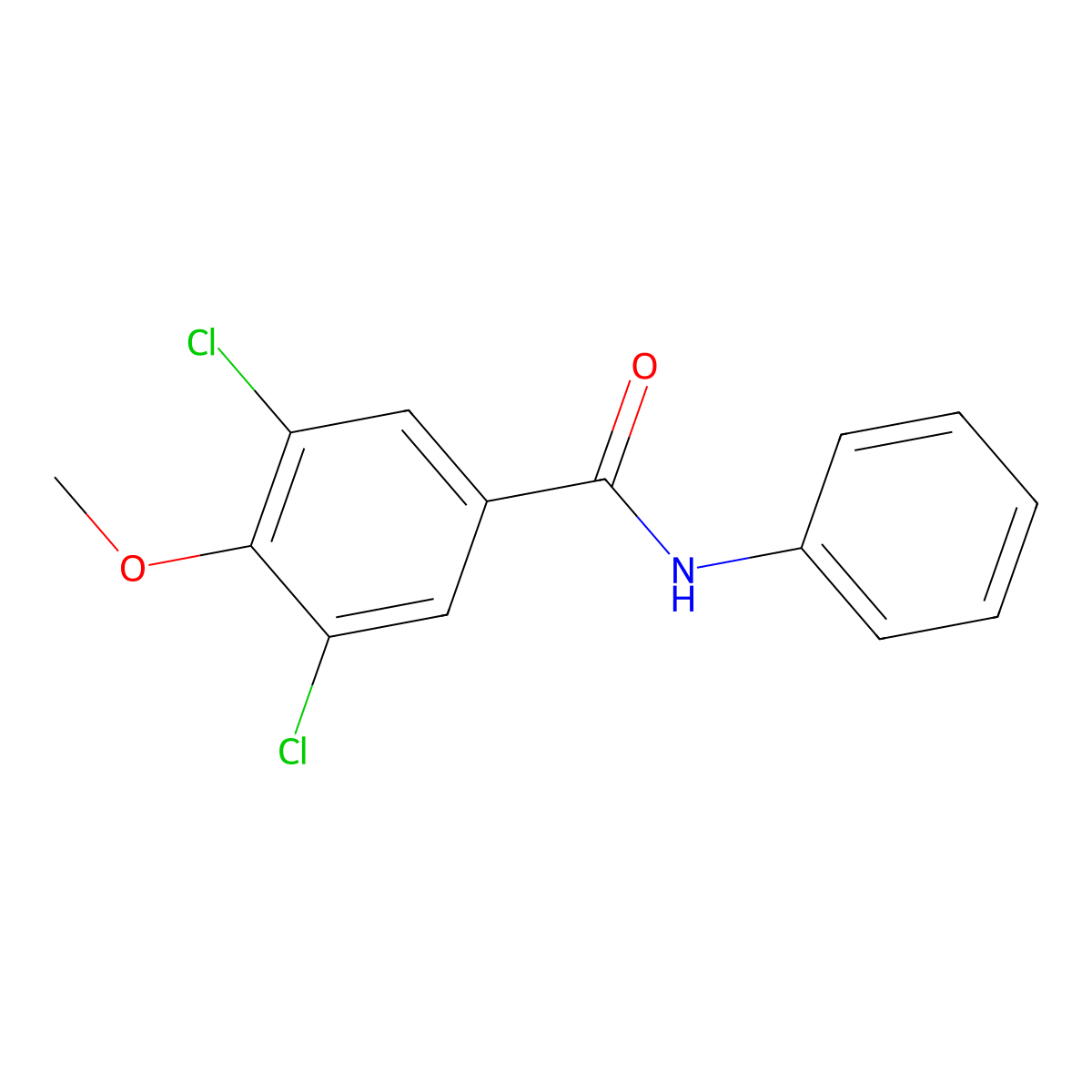 3,5-dichloro-4-methoxy-N-phenylbenzamide molecular structure, CAS 428458-98-4