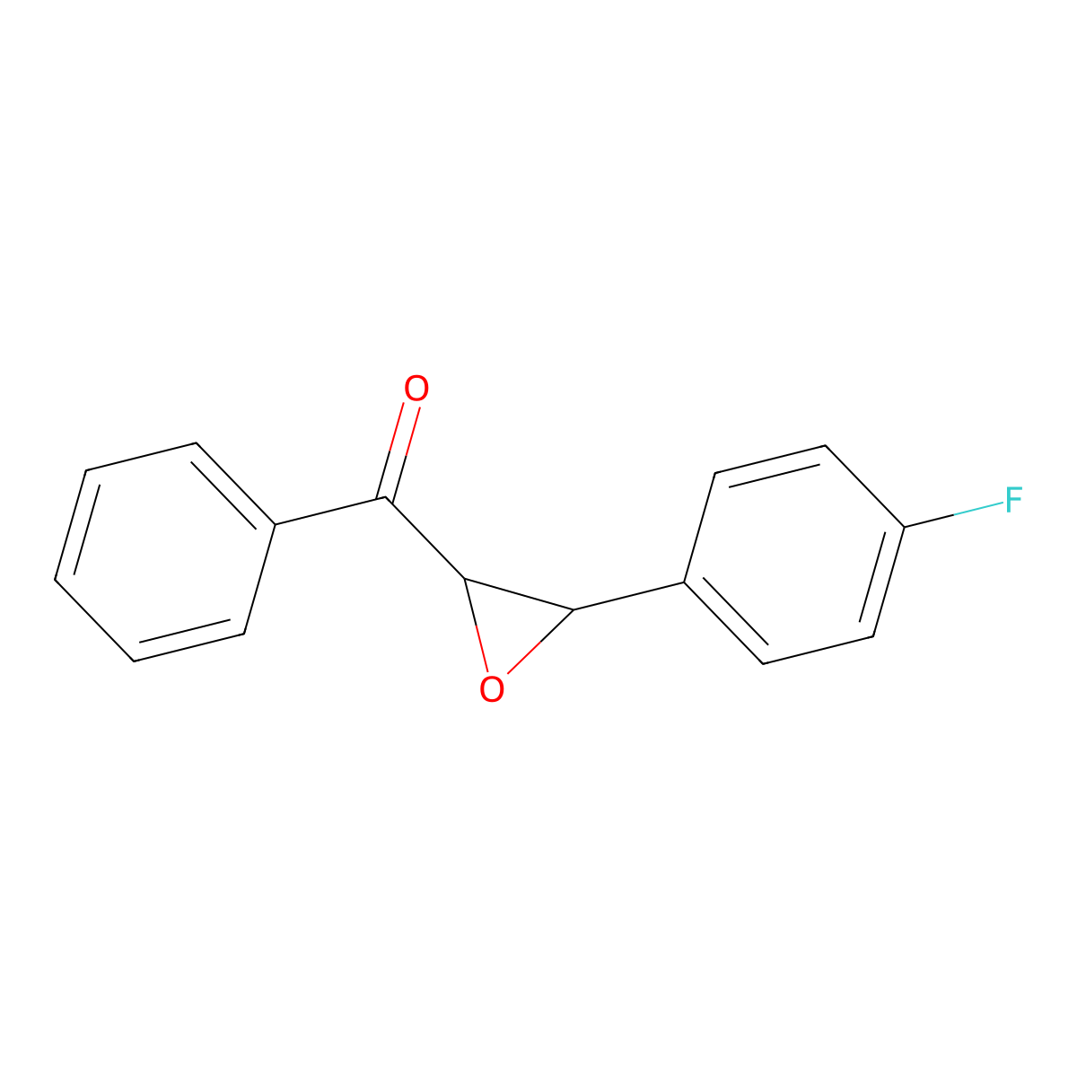 4-Fluorochalcone oxide molecular structure, CAS 42846-54-8
