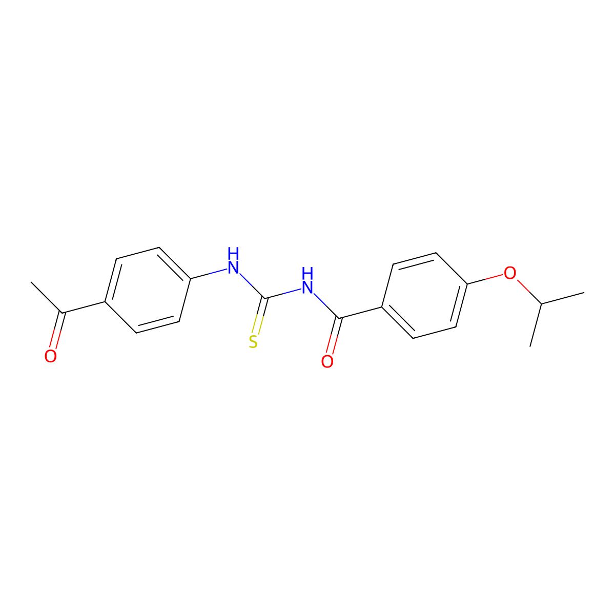 N-[(4-acetylphenyl)carbamothioyl]-4-propan-2-yloxybenzamide molecular structure, CAS 428462-99-1
