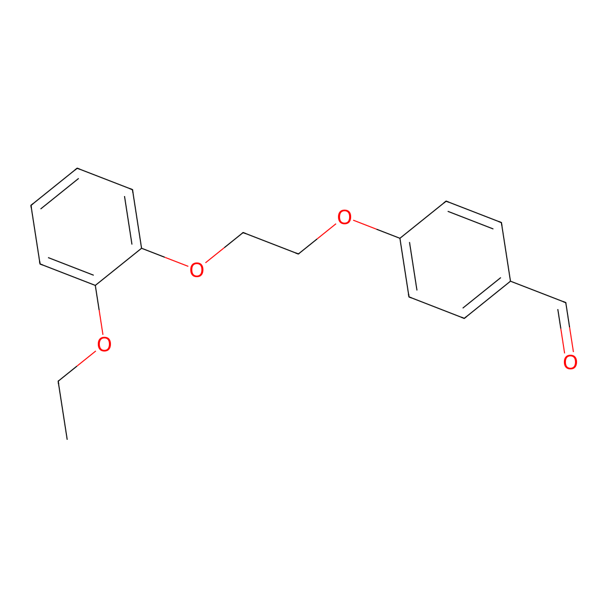 4-[2-(2-Ethoxyphenoxy)ethoxy]benzaldehyde molecular structure, CAS 428464-86-2