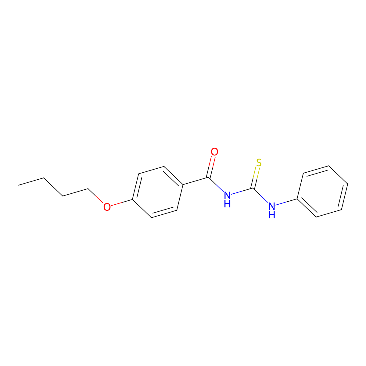 4-butoxy-N-(phenylcarbamothioyl)benzamide molecular structure, CAS 428466-93-7