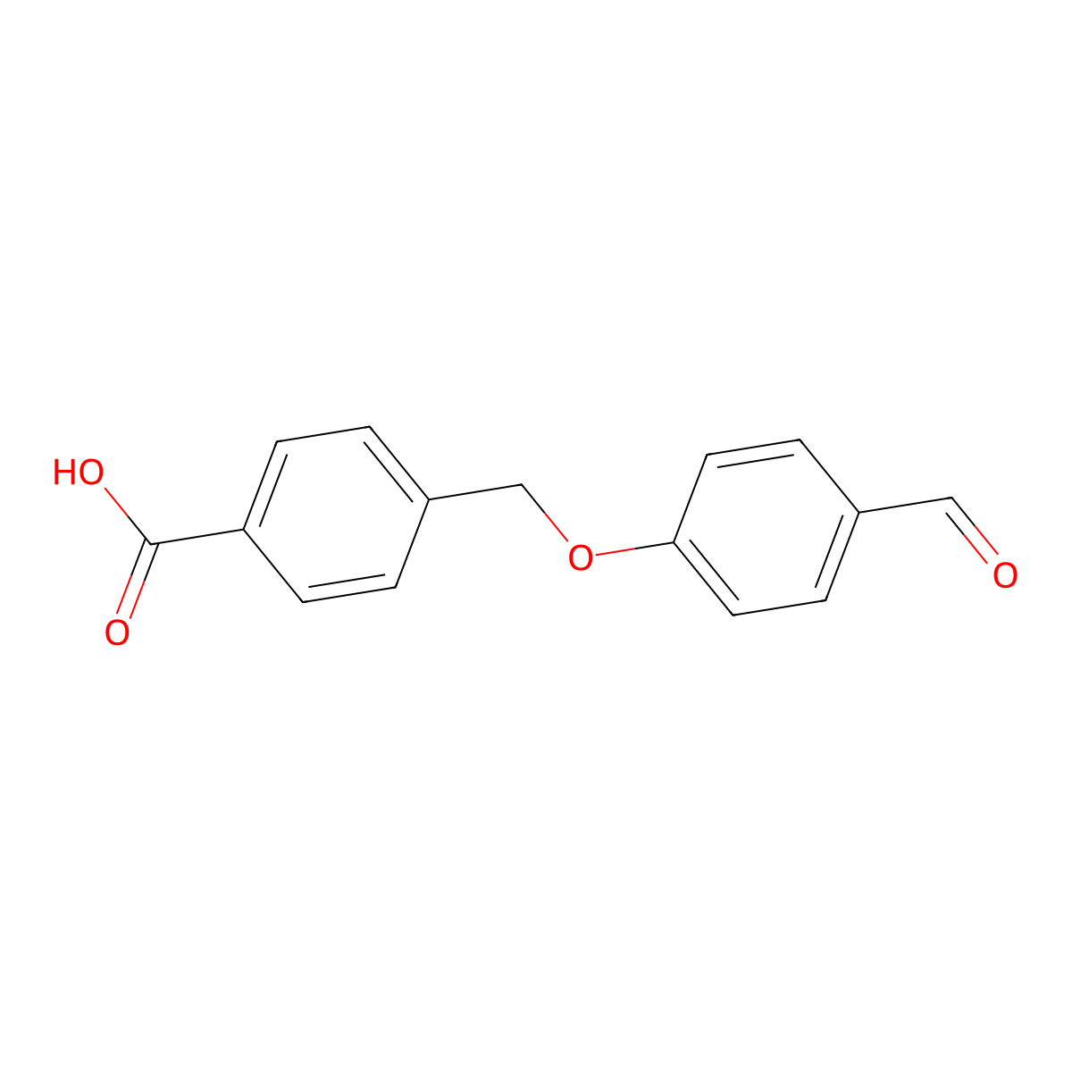 4-((4-Formylphenoxy)methyl)benzoic acid molecular structure, CAS 428468-34-2