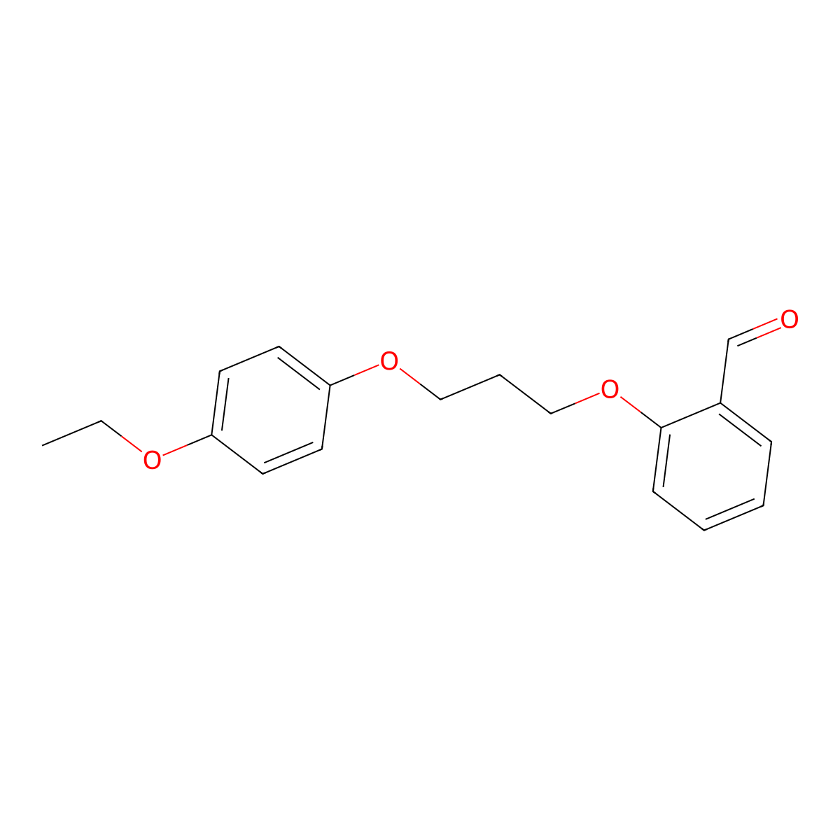 2-[3-(4-Ethoxyphenoxy)propoxy]benzaldehyde molecular structure, CAS 428469-02-7