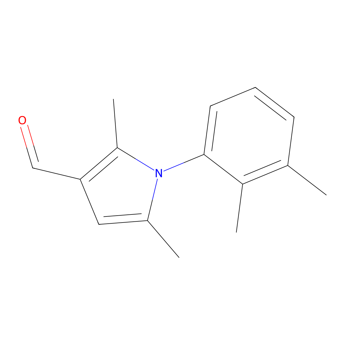 1-(2,3-Dimethylphenyl)-2,5-dimethyl-1H-pyrrole-3-carbaldehyde molecular structure, CAS 428469-37-8