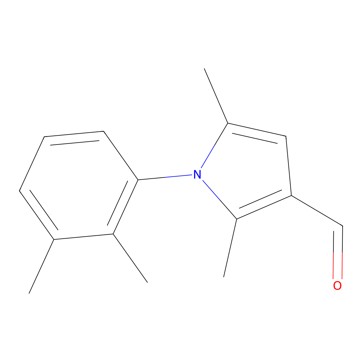 1-(2,3-Dimethylphenyl)-2,5-dimethyl-1H-pyrrole-3-carbaldehyde molecular structure, CAS 428469-37-8