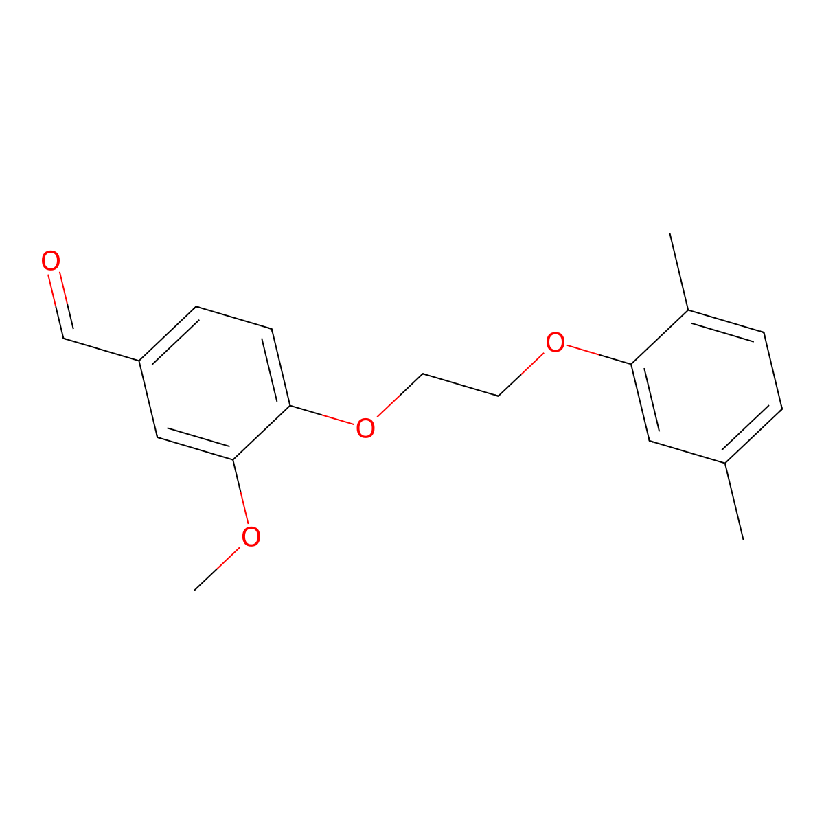 4-[2-(2,5-Dimethylphenoxy)ethoxy]-3-methoxybenzaldehyde molecular structure, CAS 428469-60-7