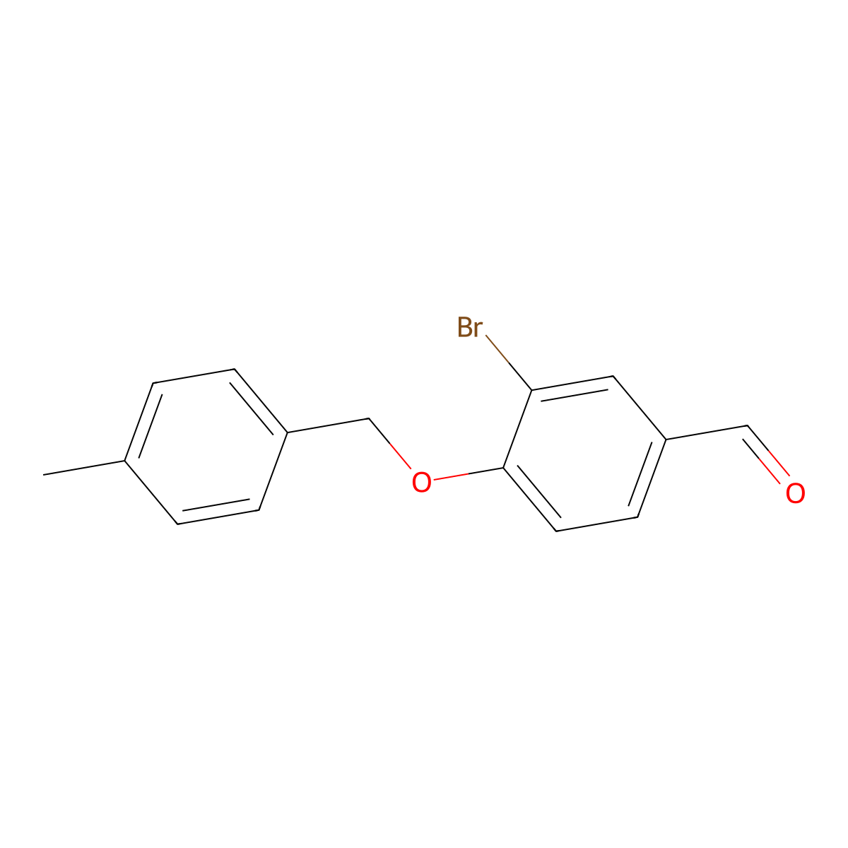 3-Bromo-4-[(4-methylbenzyl)oxy]benzaldehyde molecular structure, CAS 428469-68-5