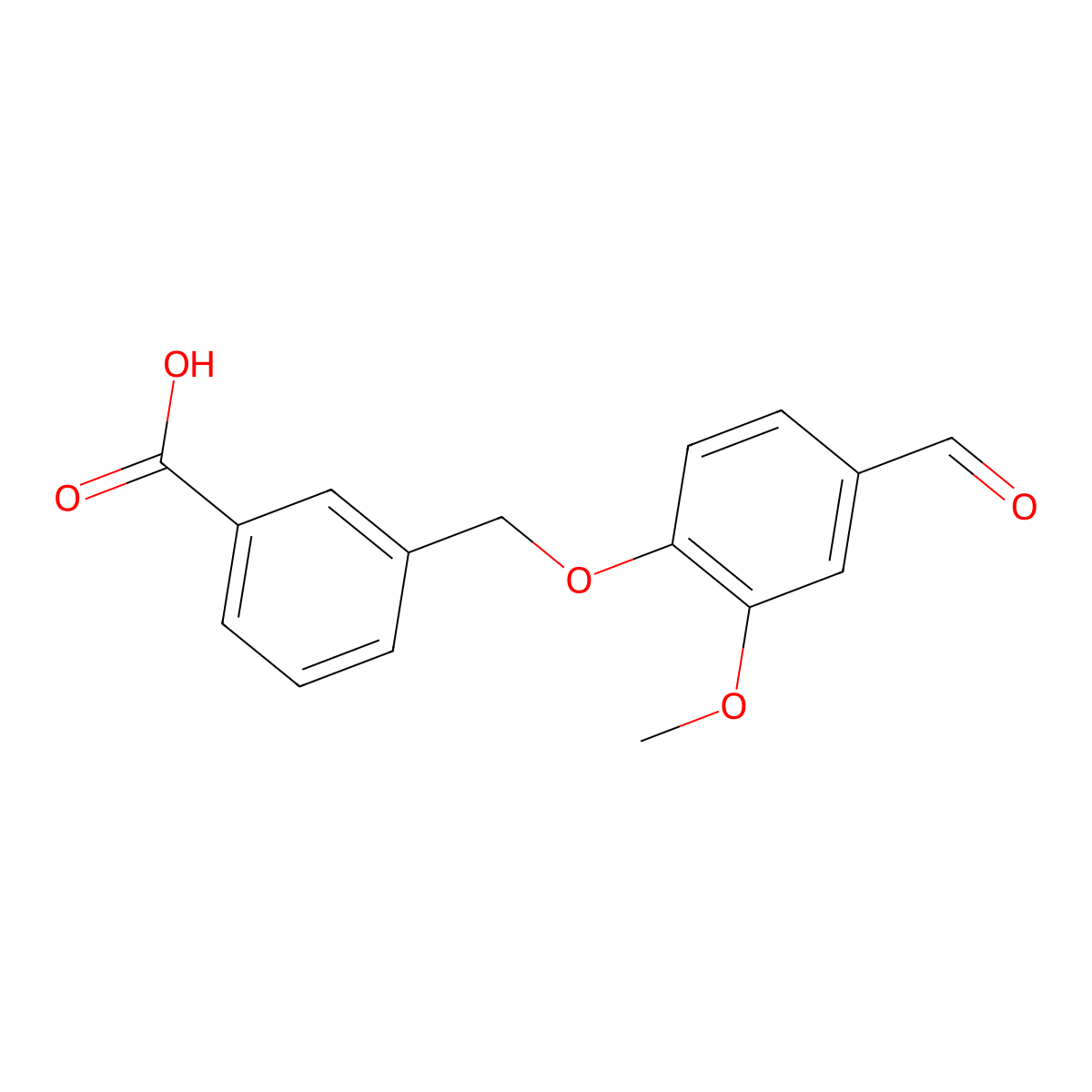 3-[(4-Formyl-2-methoxyphenoxy)methyl]benzoic acid molecular structure, CAS 428470-46-6