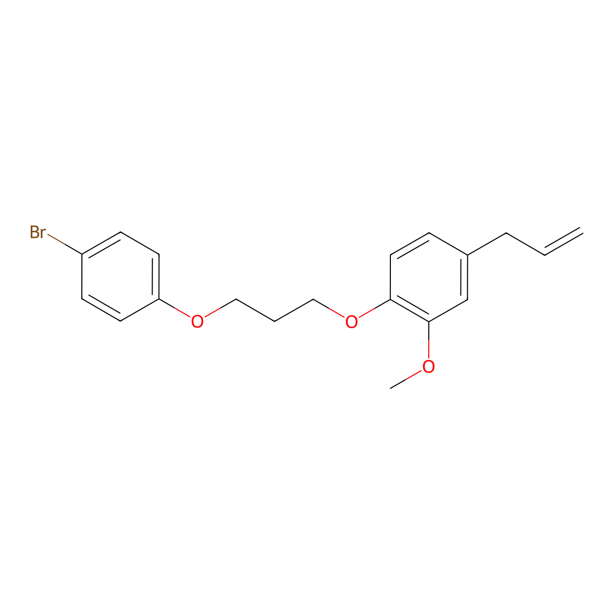 1-[3-(4-Bromophenoxy)propoxy]-2-methoxy-4-prop-2-enylbenzene molecular structure, CAS 428470-47-7