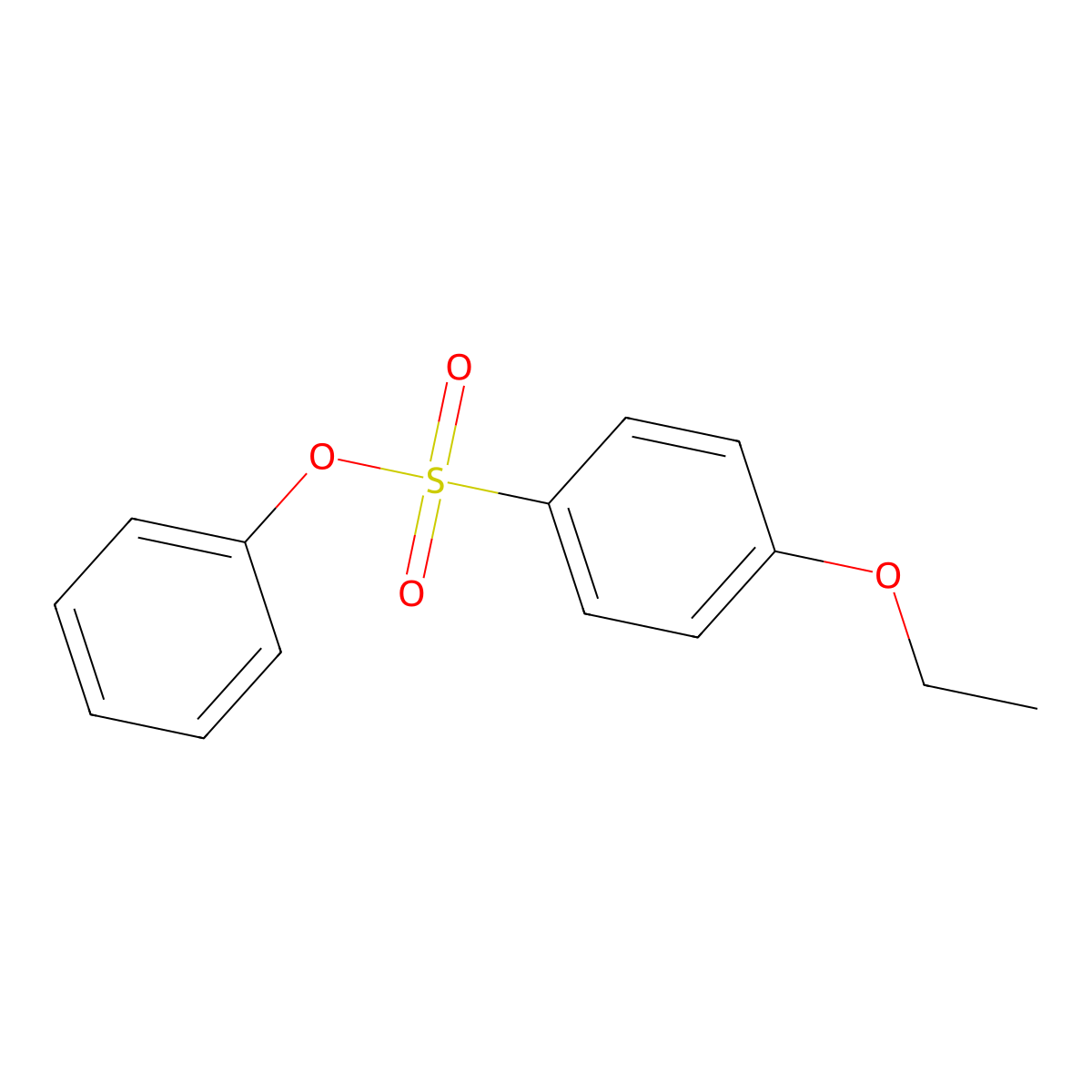 Phenyl 4-ethoxybenzenesulfonate molecular structure, CAS 428473-20-5