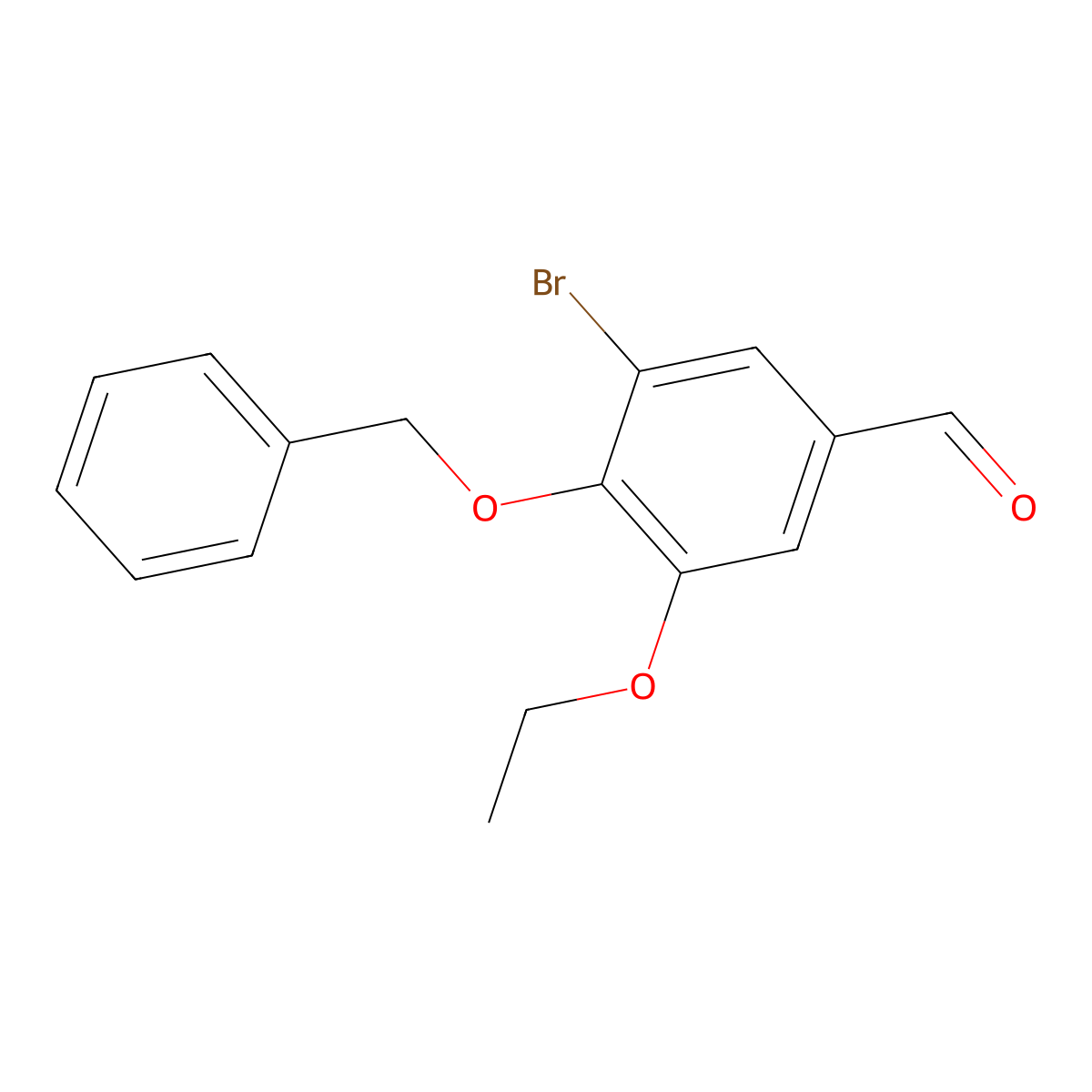 4-(Benzyloxy)-3-bromo-5-ethoxybenzaldehyde molecular structure, CAS 428476-06-6