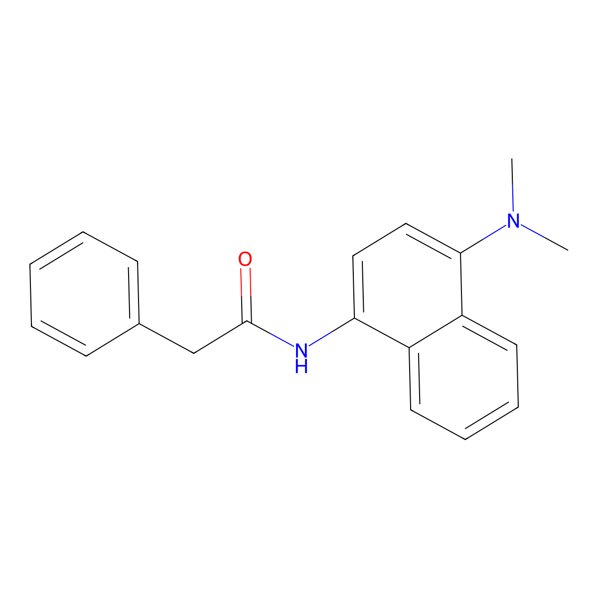 N-[4-(dimethylamino)naphthalen-1-yl]-2-phenylacetamide molecular structure, CAS 428482-25-1