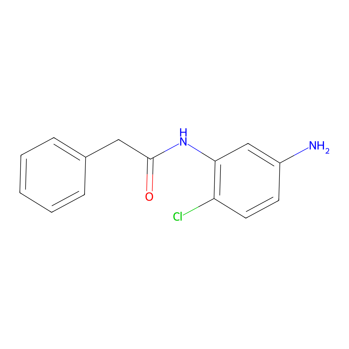 N-(5-amino-2-chlorophenyl)-2-phenylacetamide molecular structure, CAS 428482-98-8