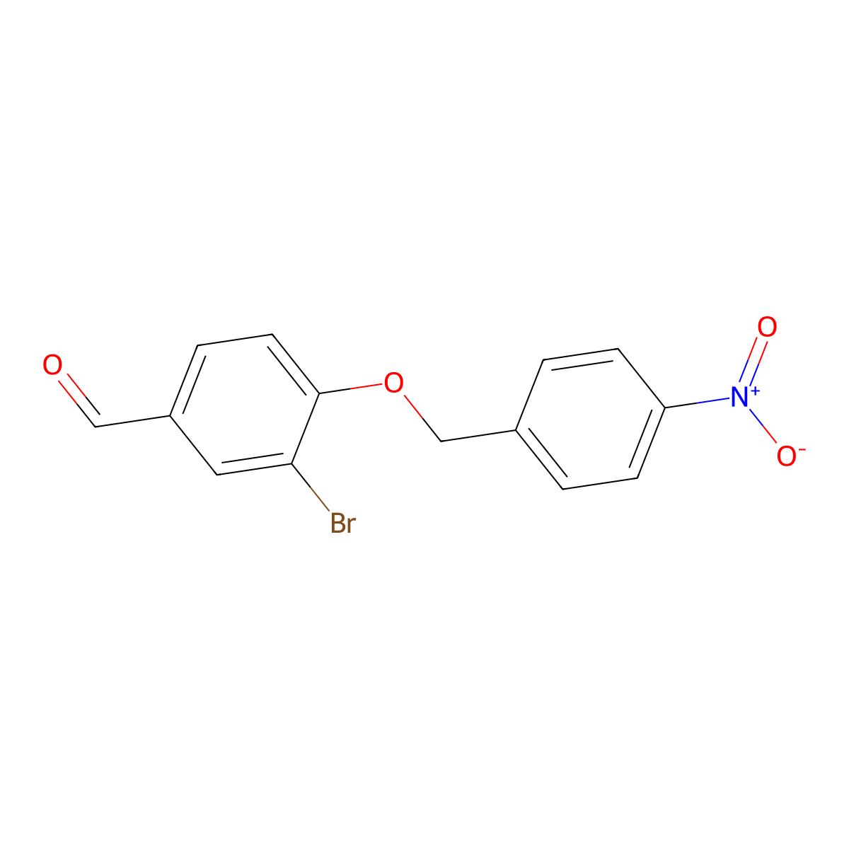 3-Bromo-4-[(4-nitrobenzyl)oxy]benzaldehyde molecular structure, CAS 428483-03-8