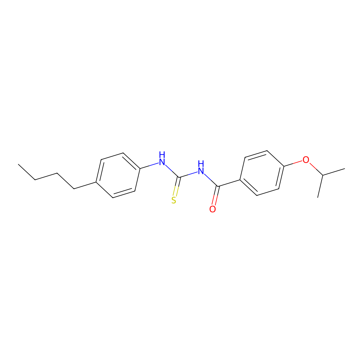N-[(4-butylphenyl)carbamothioyl]-4-propan-2-yloxybenzamide molecular structure, CAS 428484-90-6