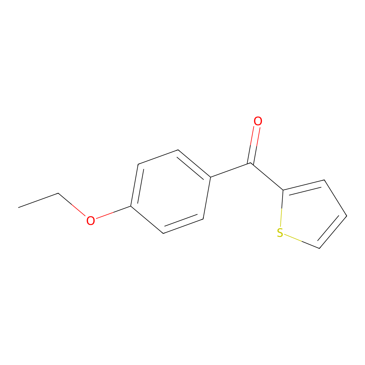 (4-Ethoxyphenyl)(thiophen-2-YL)methanone molecular structure, CAS 428487-13-2