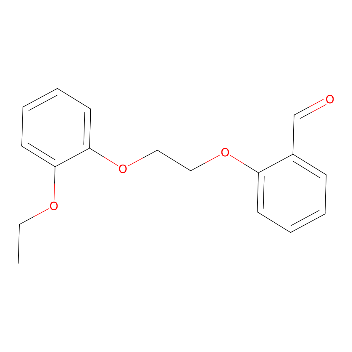 2-[2-(2-Ethoxyphenoxy)ethoxy]benzaldehyde molecular structure, CAS 428488-61-3