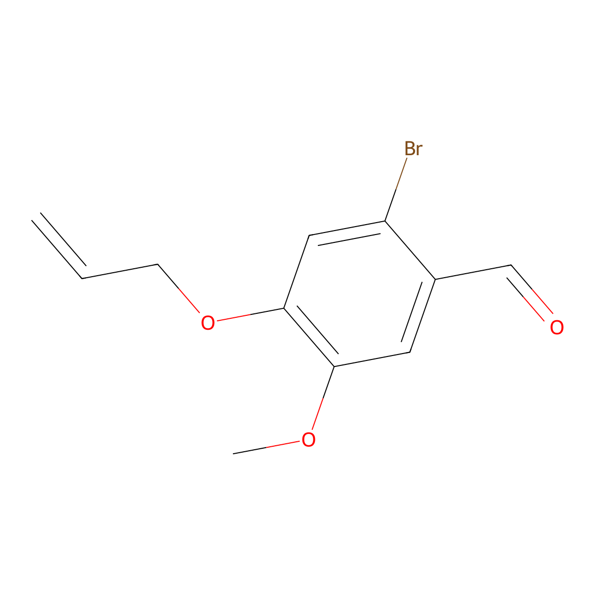 4-(Allyloxy)-2-bromo-5-methoxybenzaldehyde molecular structure, CAS 428496-25-7
