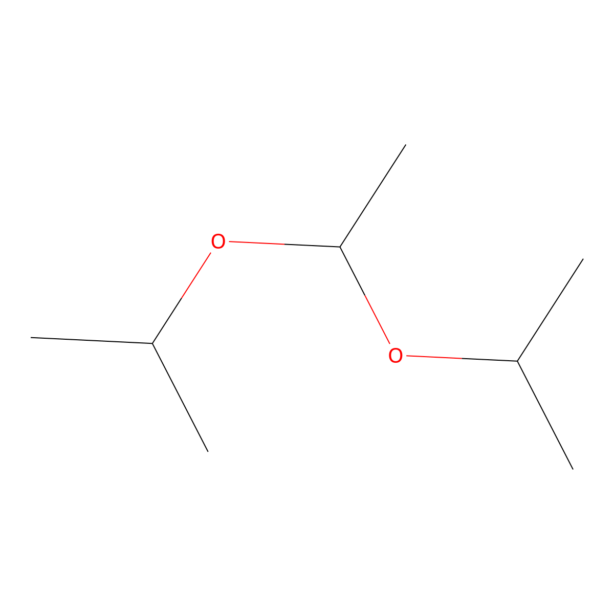 Propane, 2,2'-(ethylidenebis(oxy))bis- molecular structure, CAS 4285-59-0