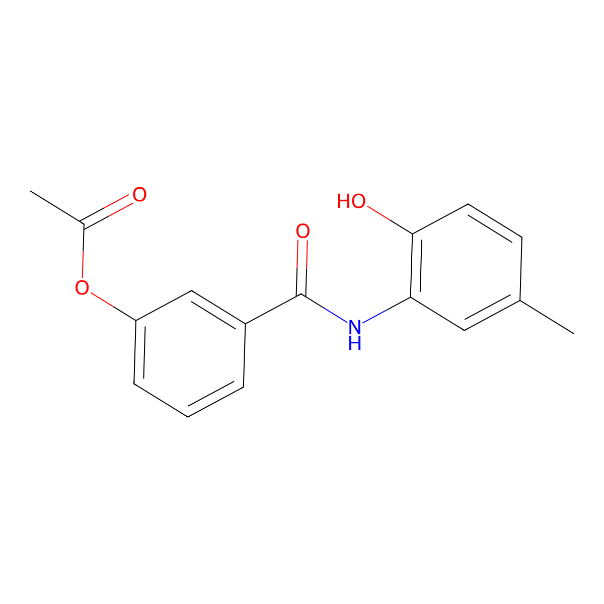 3-[(2-Hydroxy-5-methylphenyl)carbamoyl]phenyl acetate molecular structure, CAS 428503-19-9