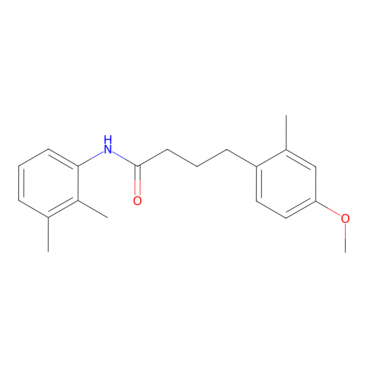 N-(2,3-dimethylphenyl)-4-(4-methoxy-2-methylphenyl)butanamide molecular structure, CAS 428504-30-7