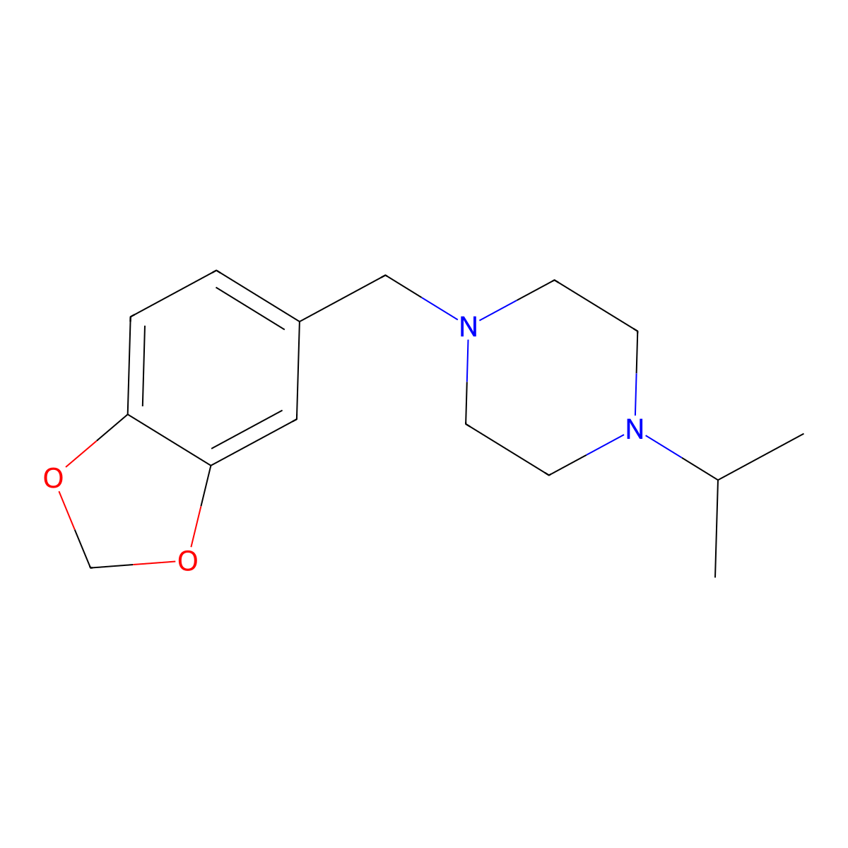 1-(1,3-Benzodioxol-5-ylmethyl)-4-propan-2-ylpiperazine molecular structure, CAS 428504-96-5