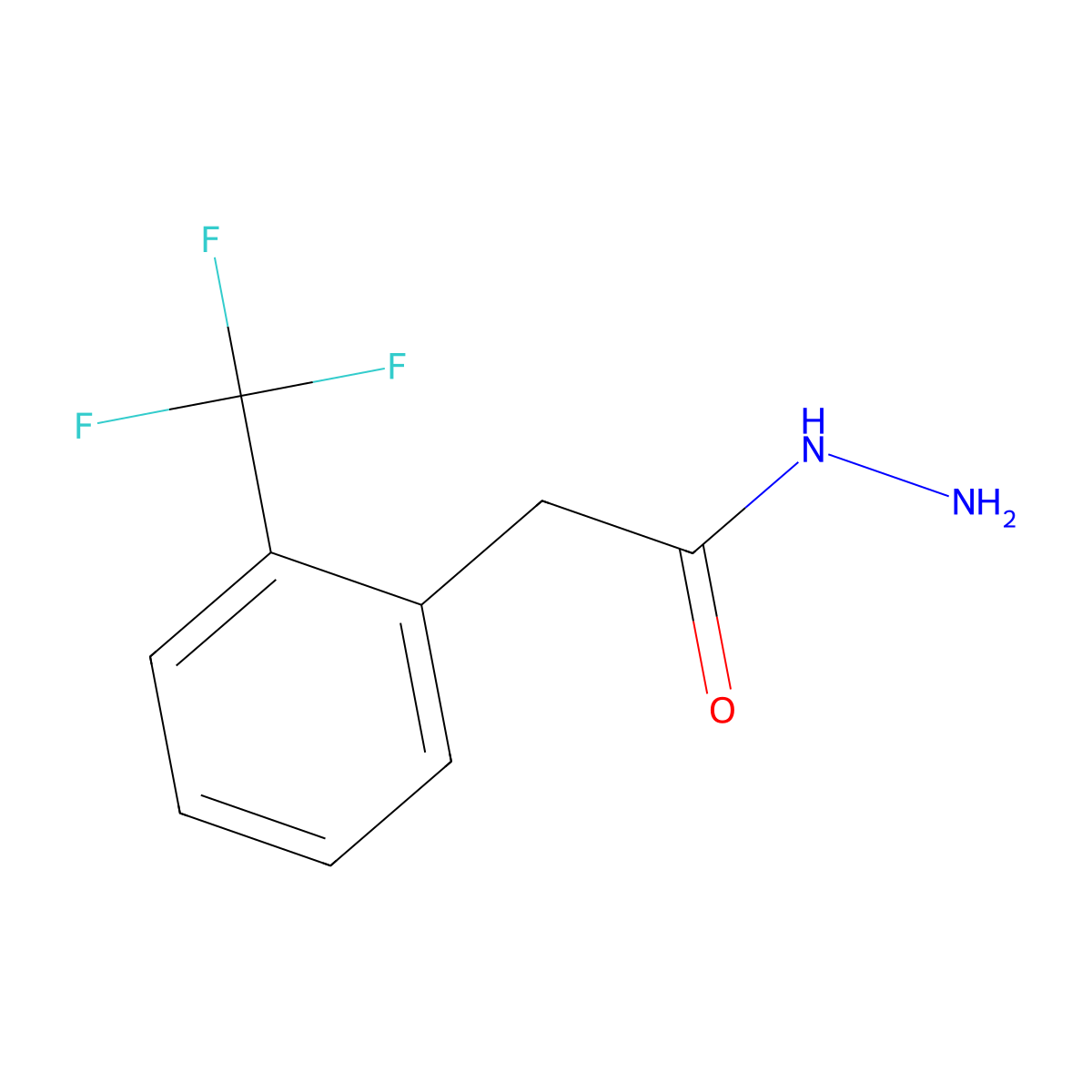 2-(2-(Trifluoromethyl)phenyl)acetohydrazide molecular structure, CAS 428507-91-9