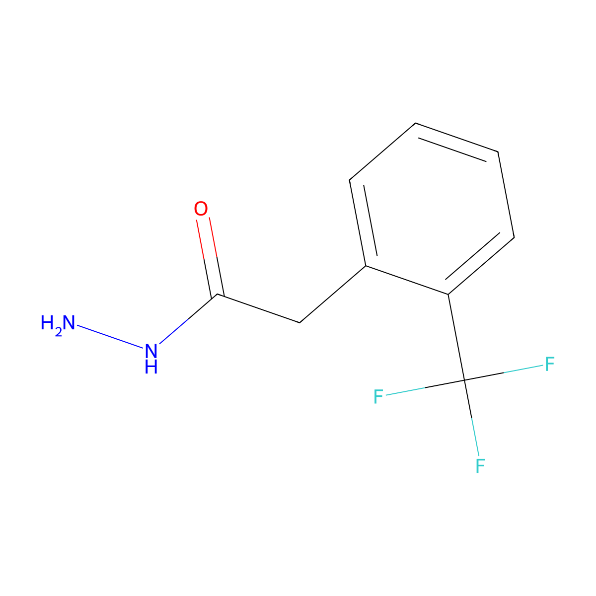 2-(2-(Trifluoromethyl)phenyl)acetohydrazide molecular structure, CAS 428507-91-9