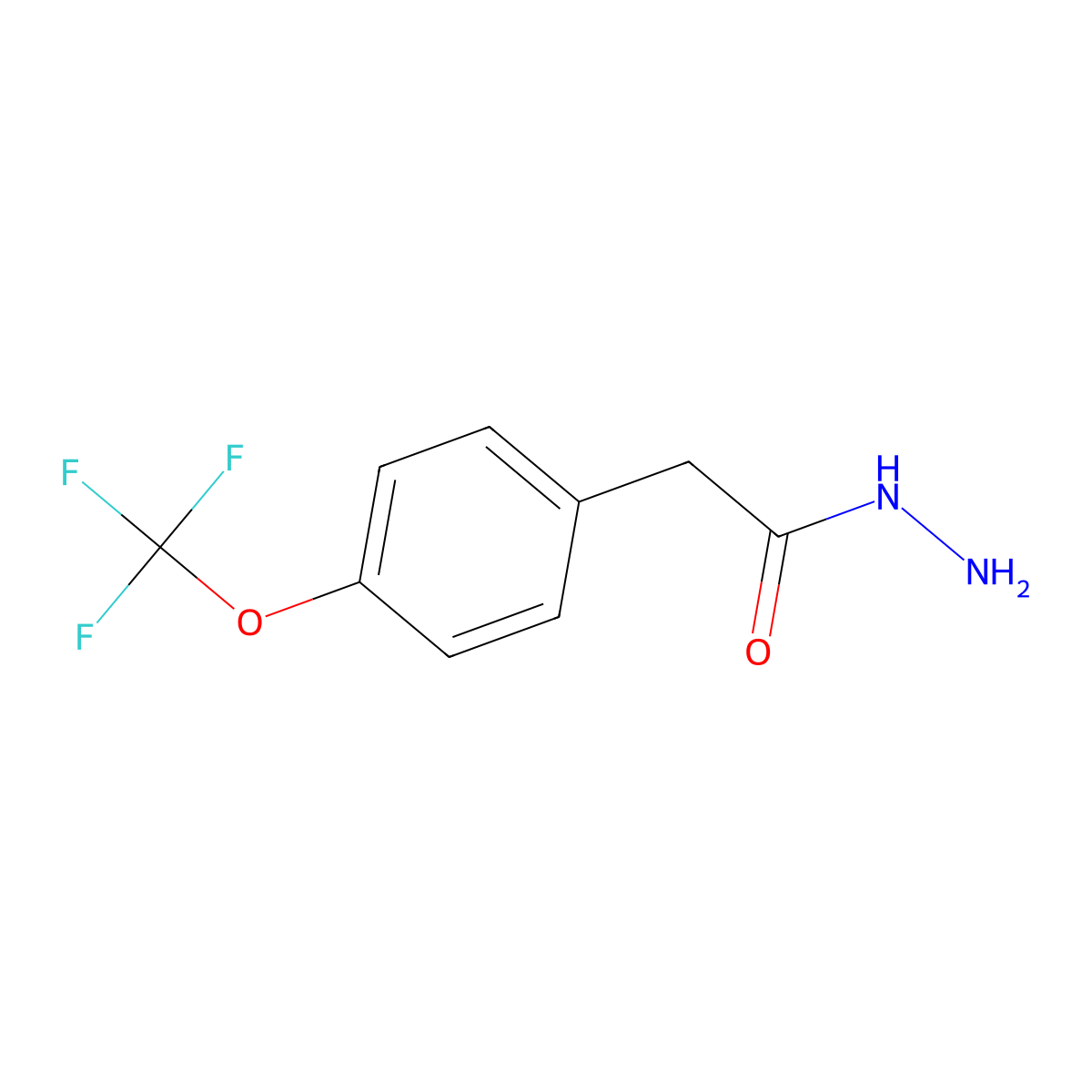 2-[4-(Trifluoromethoxy)phenyl]acetohydrazide molecular structure, CAS 428508-17-2