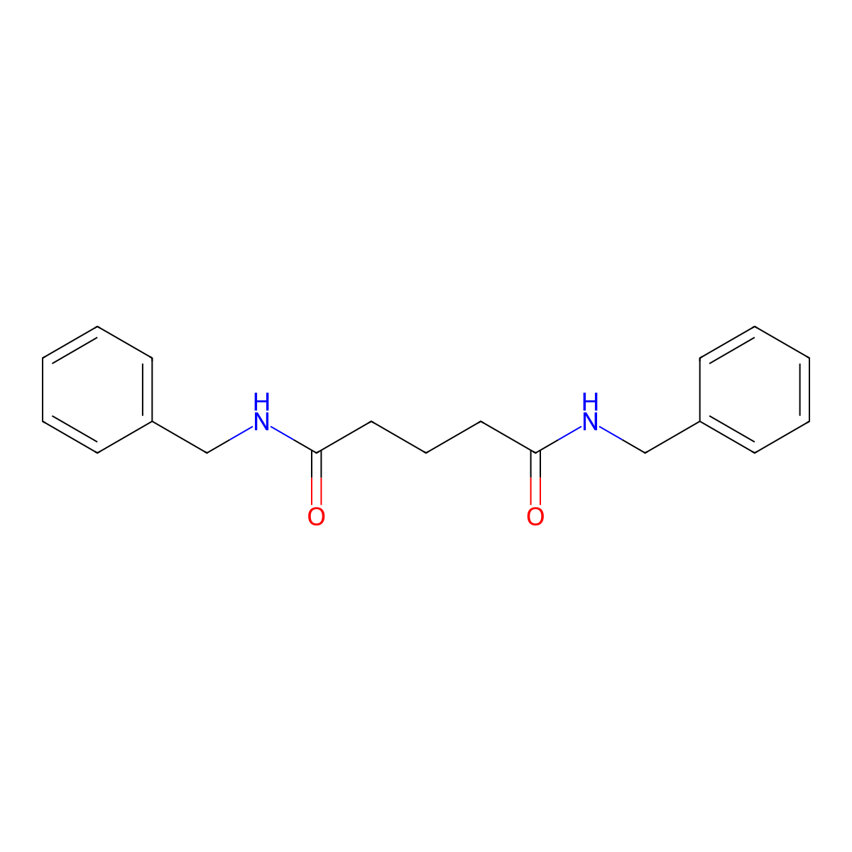 N,N'-dibenzylpentanediamide molecular structure, CAS 42856-47-3