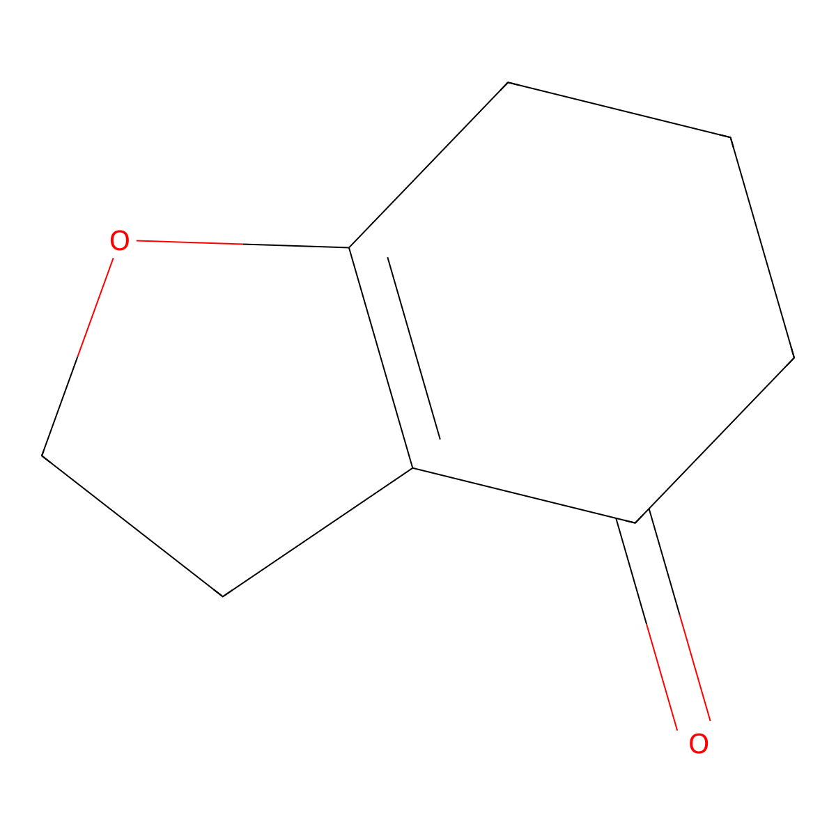 2,3,4,5,6,7-Hexahydro-1-benzofuran-4-one molecular structure, CAS 42858-96-8