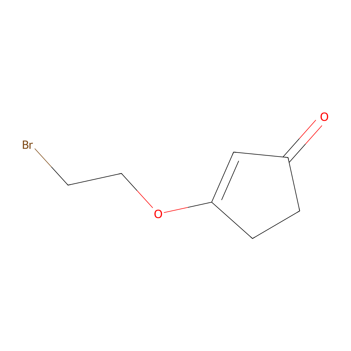 3-(2-Bromoethoxy)cyclopent-2-enone molecular structure, CAS 42858-97-9
