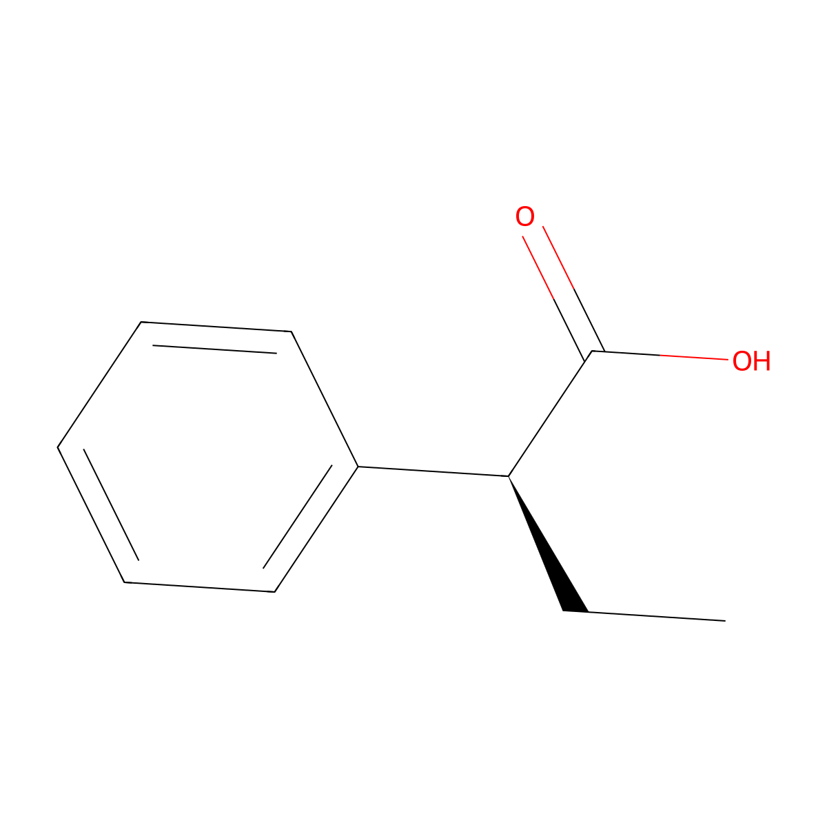 (S)-2-Phenylbutyric acid molecular structure, CAS 4286-15-1