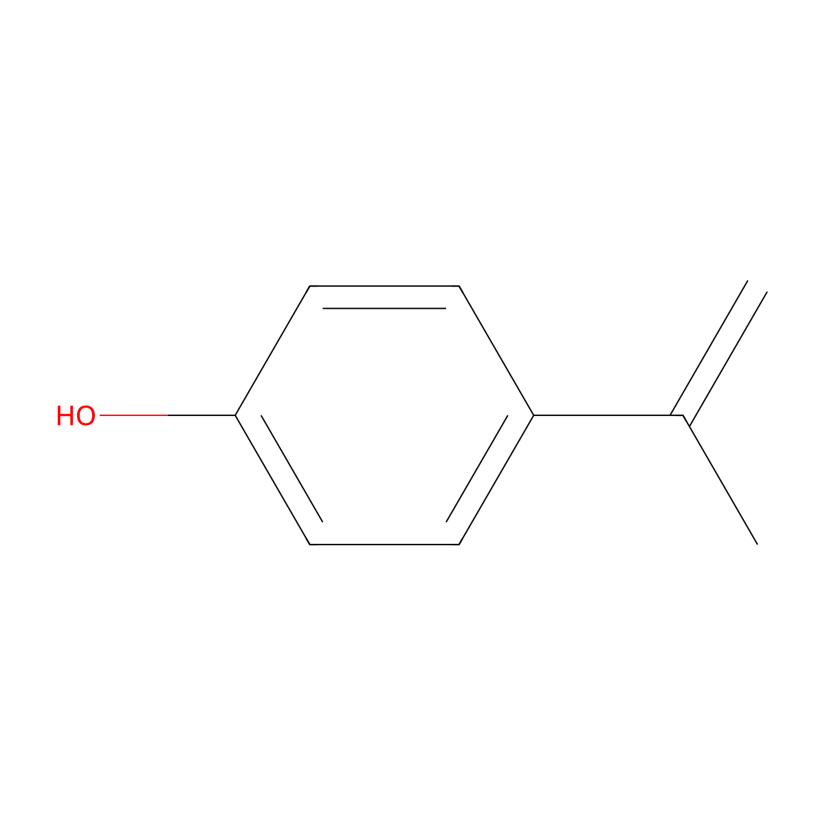 p-Isopropenylphenol molecular structure, CAS 4286-23-1