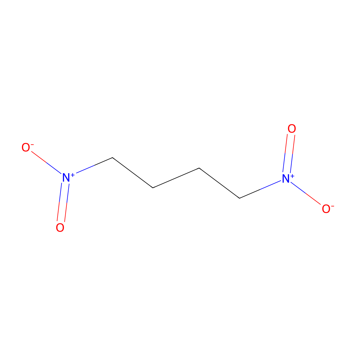 1,4-Dinitrobutane molecular structure, CAS 4286-49-1