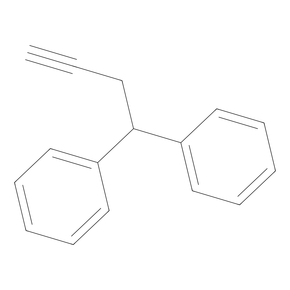 4,4-Diphenyl-1-butyne molecular structure, CAS 4286-87-7