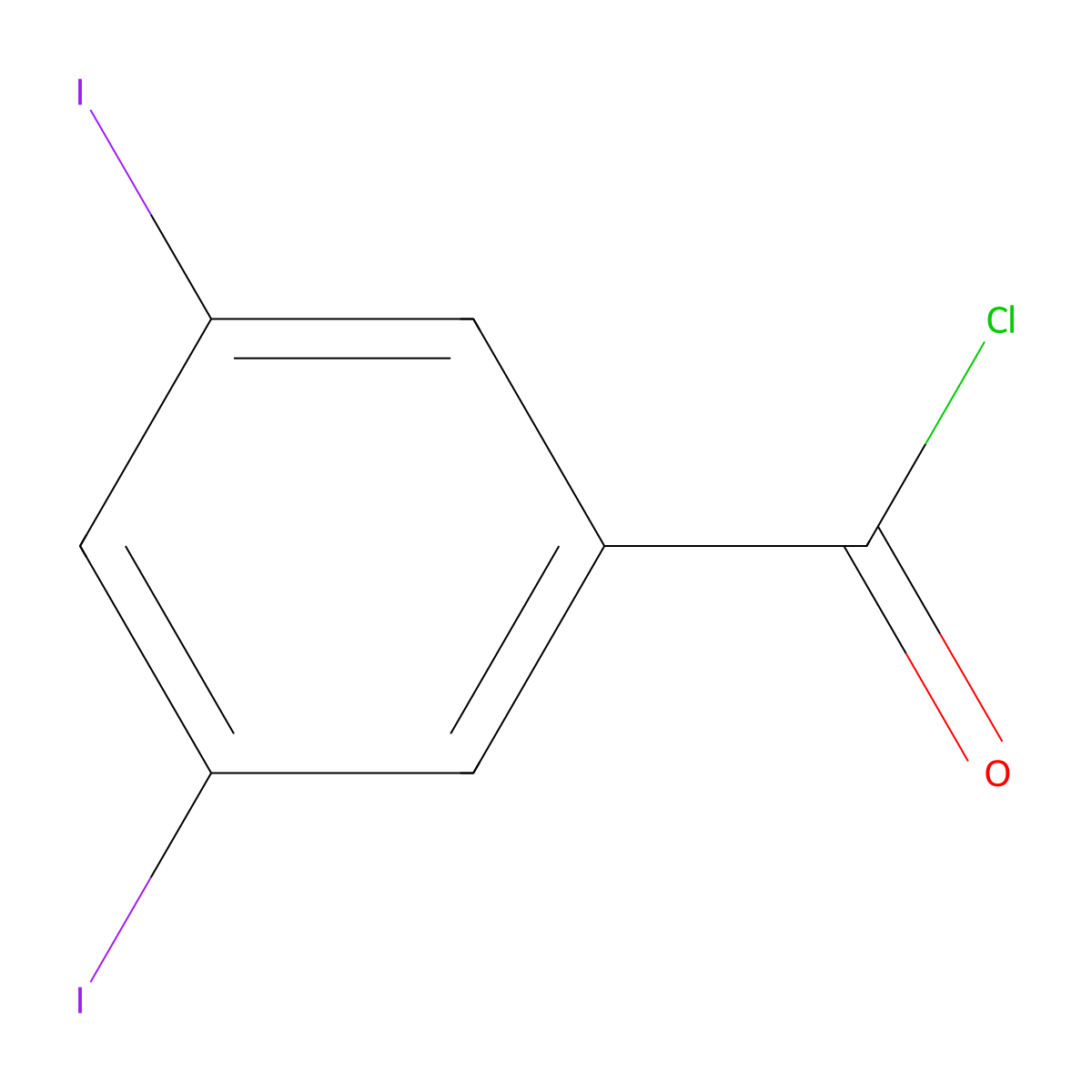 3,5-Diiodobenzoyl chloride molecular structure, CAS 42860-25-3
