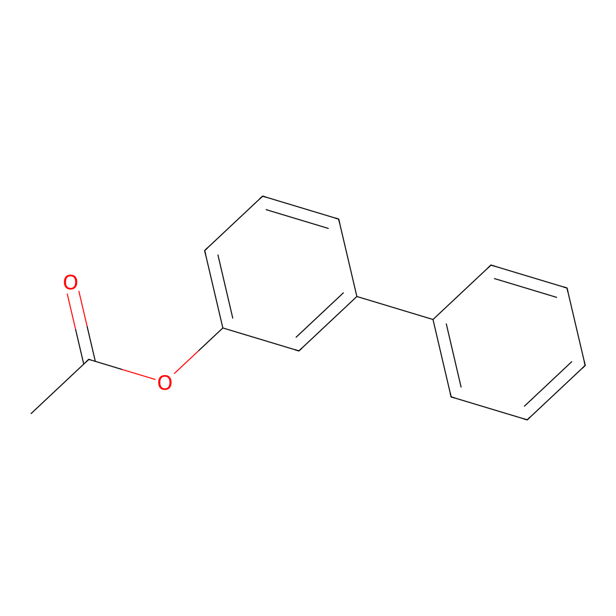 3-Acetoxybiphenyl molecular structure, CAS 42861-69-8