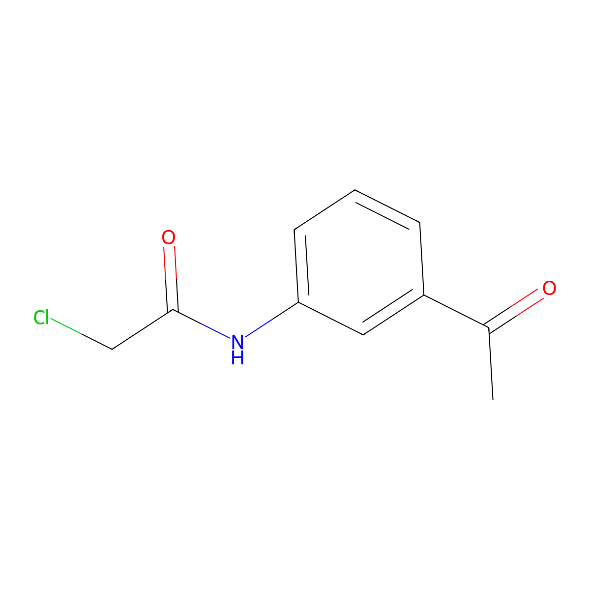 N-(3-Acetylphenyl)-2-chloroacetamide molecular structure, CAS 42865-69-0