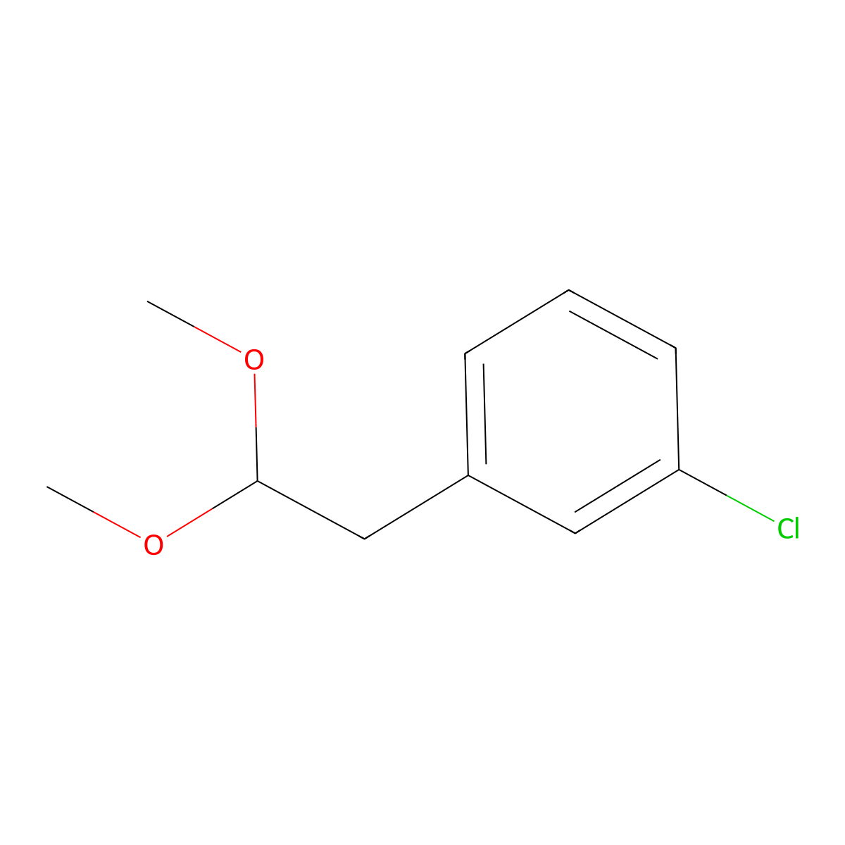 1-Chloro-3-(2,2-dimethoxyethyl)benzene molecular structure, CAS 42866-88-6